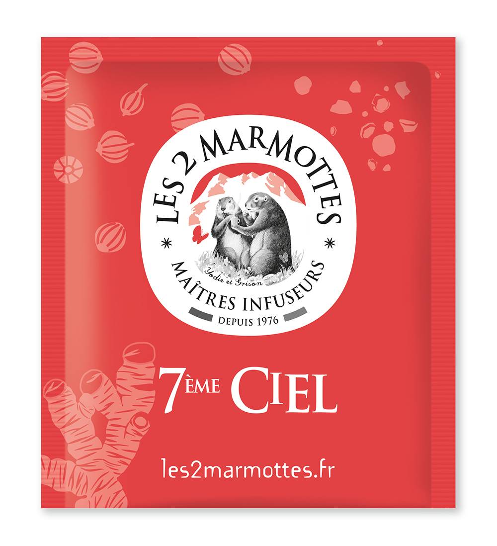 Les 2 Marmottes - Les 2 Marmottes - Infusion 7ème Ciel 45g Boite 30 sachets - Image 2