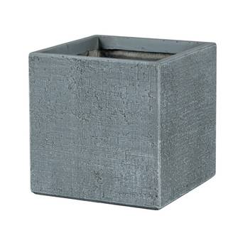 Pot Colorado en fibre Gris L.26 x l.26 x H.26 cm