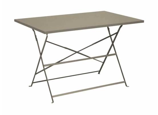 Pro Loisirs - Table de jardin rectangulaire pliante acier mastic 4 personnes Cuba Proloisirs - Image 2