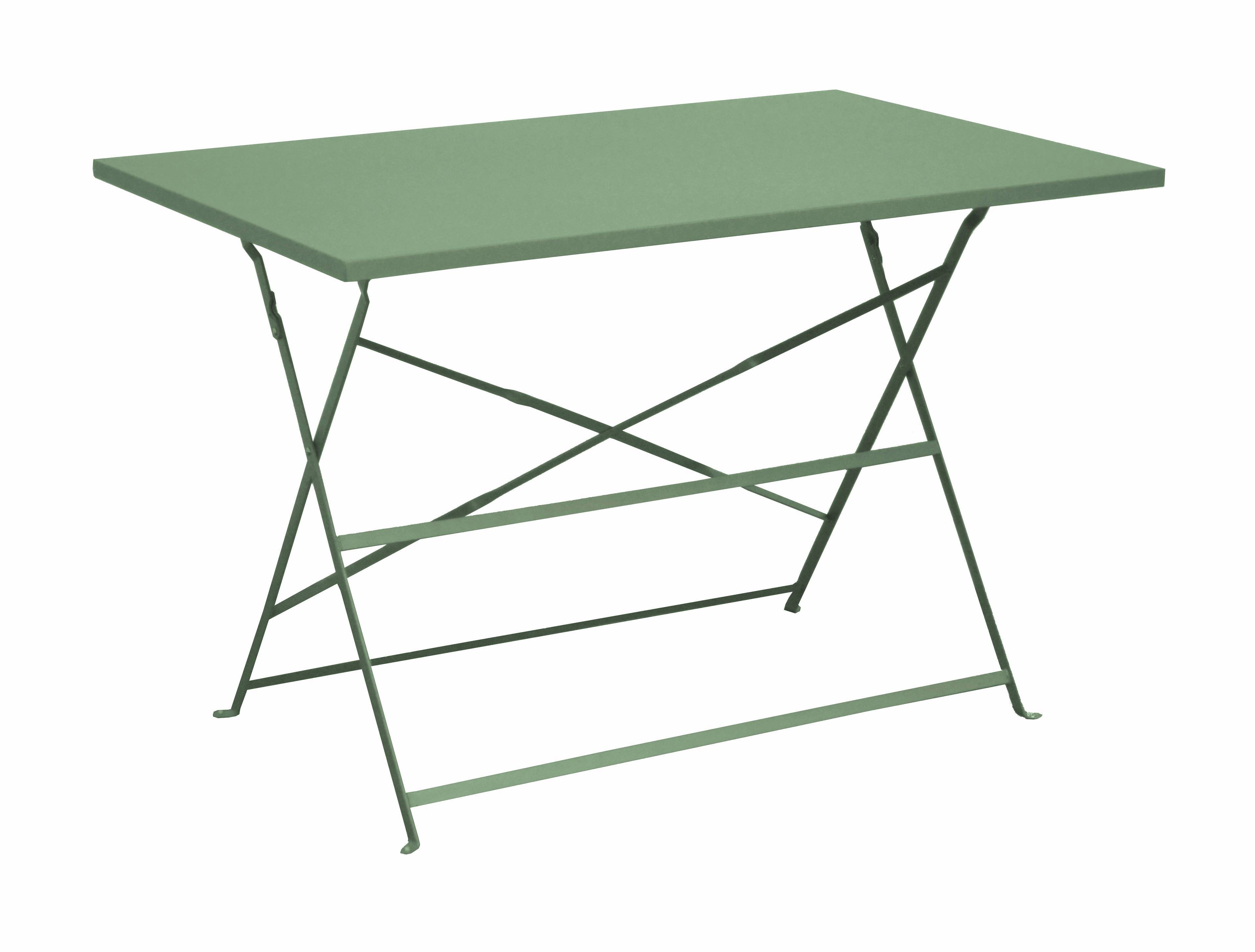 Pro Loisirs - Table de Jardin Acier Amande L.110 x l.70 x H.71 cm - PROLOISIRS