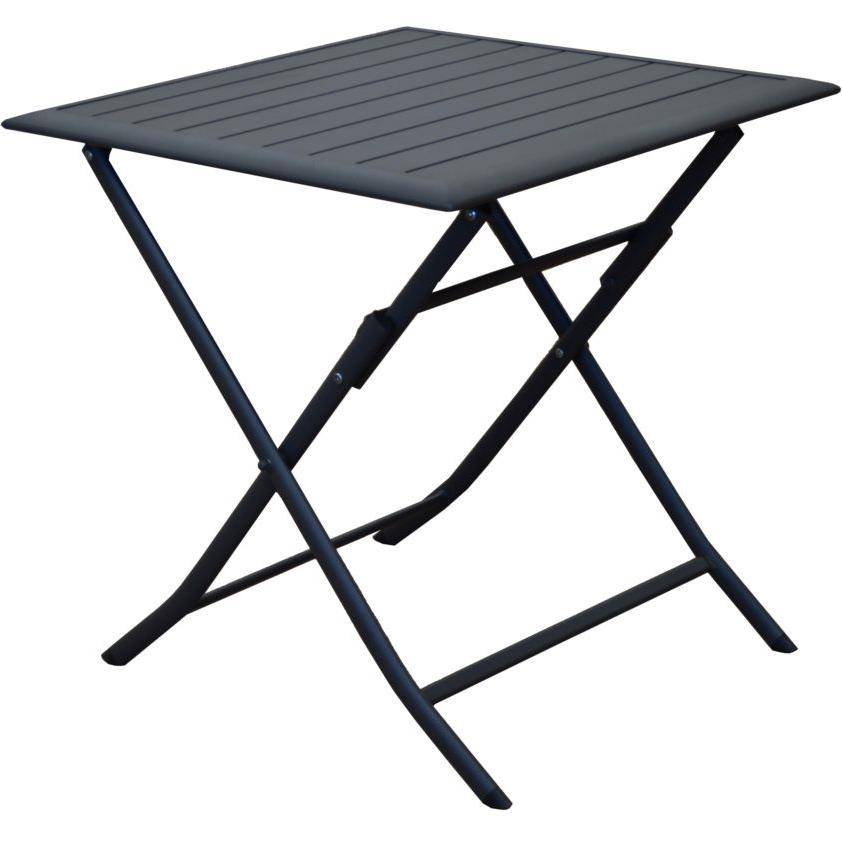 Pro Loisirs - Guéridon Carré Pliant L.70 x H.71 x P.70 cm 7,4 kg - LORITA - Image 2
