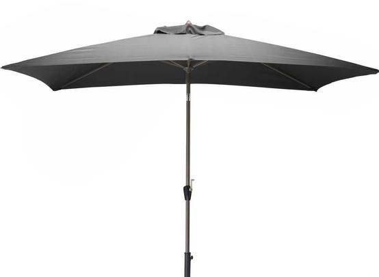 Pro Loisirs - Parasol de jardin droit aluminium gris - PRO LOISIRS - Image 1
