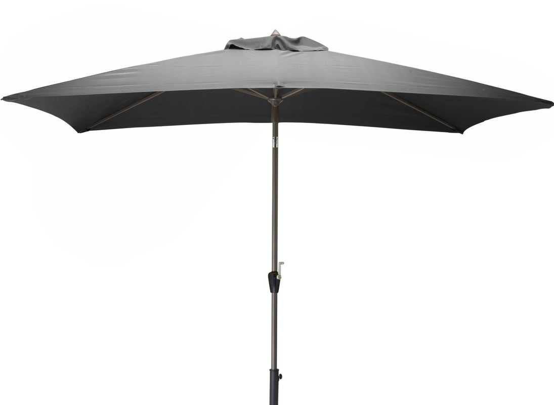 Pro Loisirs - Parasol de jardin droit aluminium gris - PRO LOISIRS - Image 1