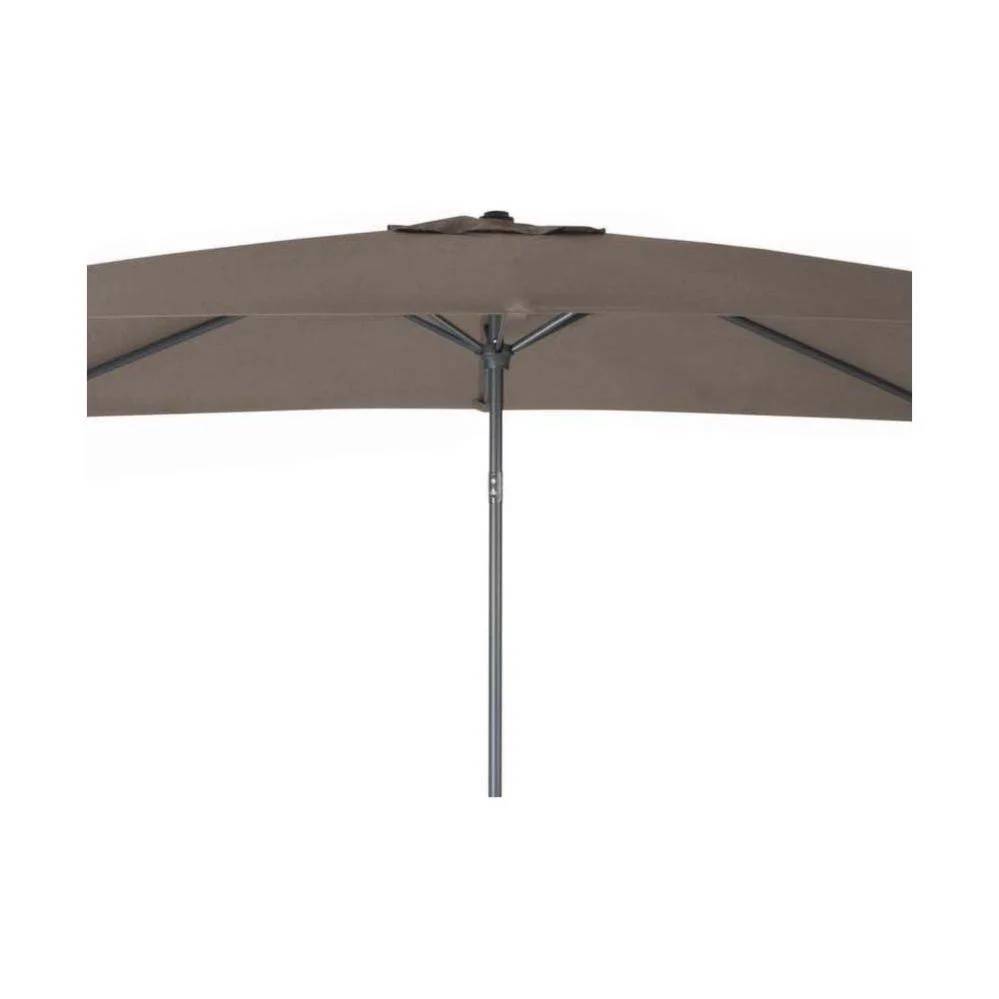 Pro Loisirs - Parasol Droit Aluminium Manivelle Taupe - PRO LOISIRS - Image 2