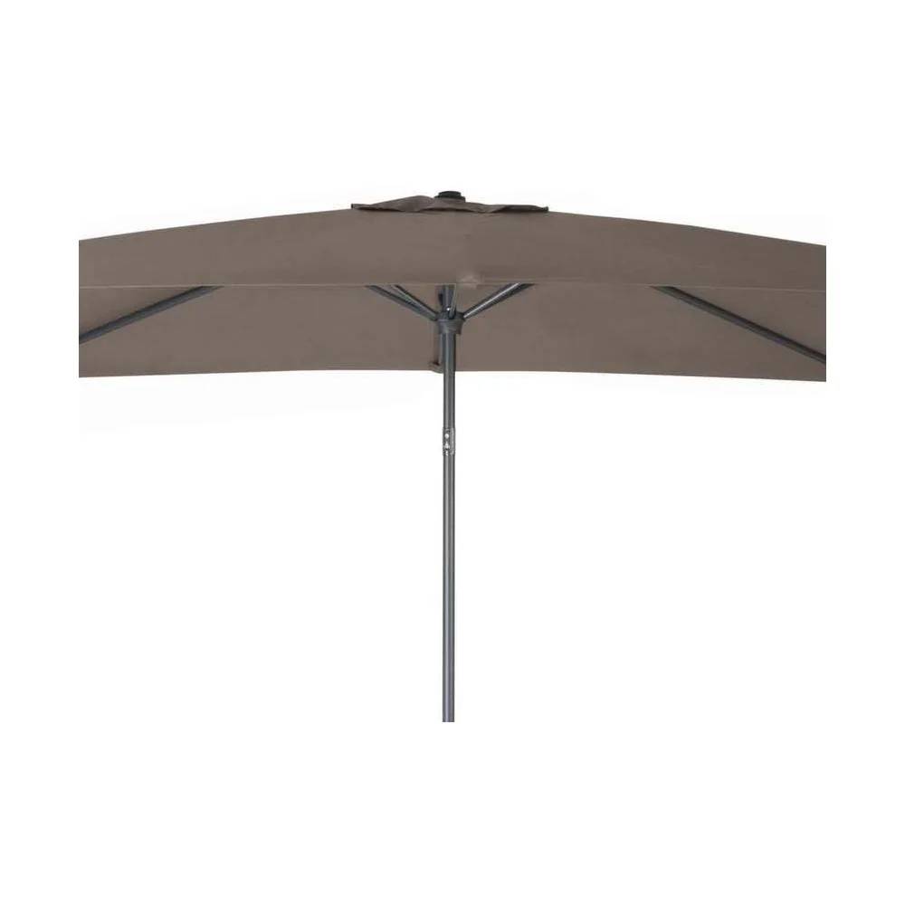 Pro Loisirs - Parasol Droit Aluminium Manivelle Taupe - PRO LOISIRS - Image 3