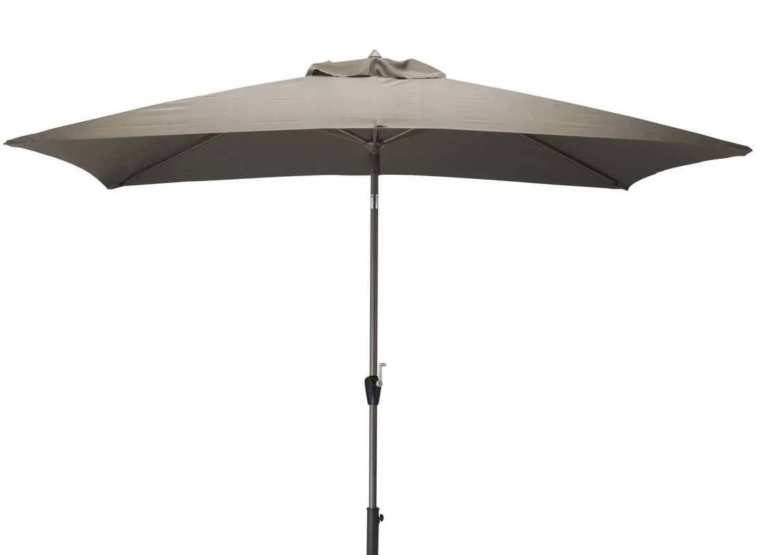 Pro Loisirs - Parasol Droit Aluminium Manivelle Taupe - PRO LOISIRS - Image 1
