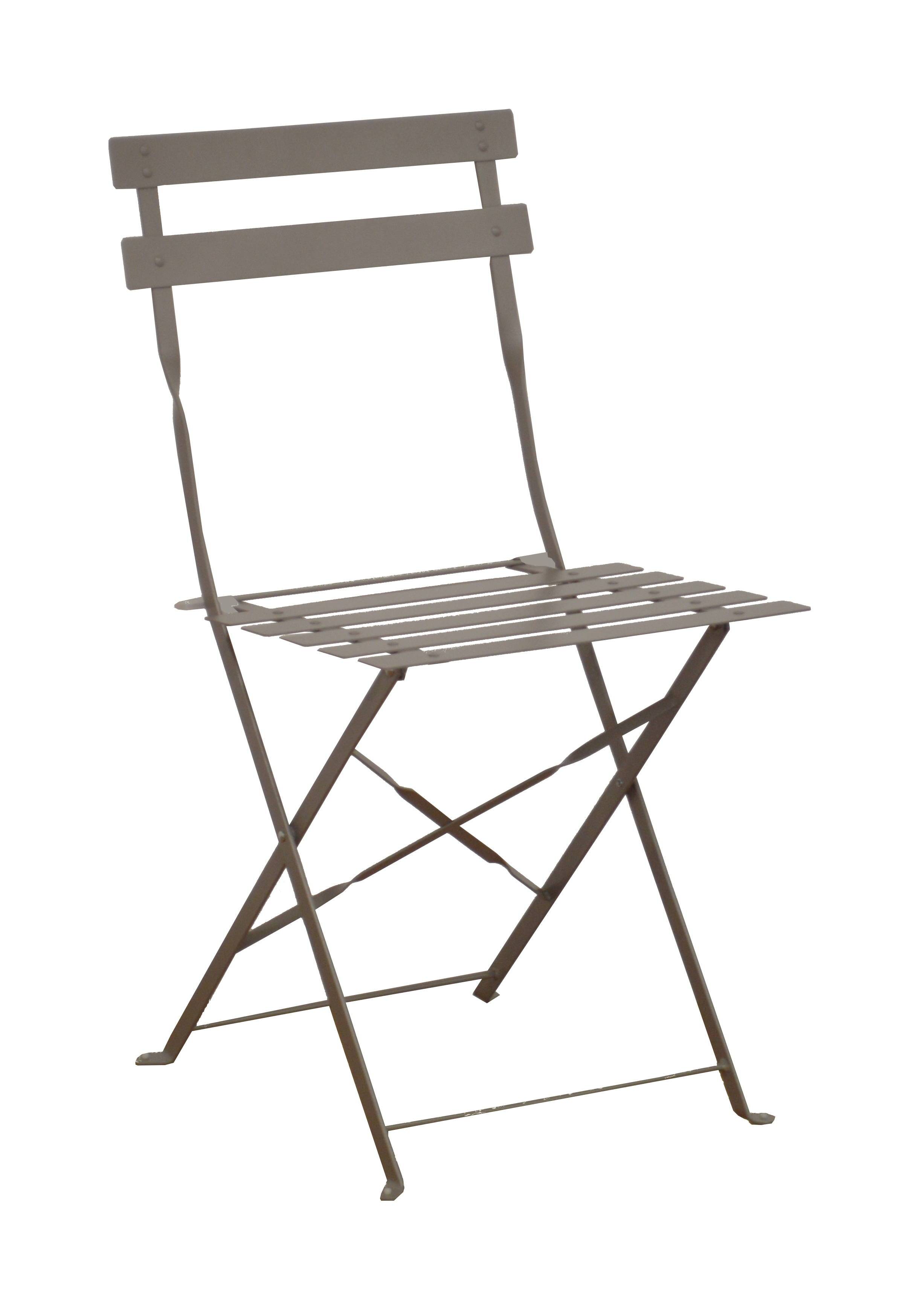 Pro Loisirs - Chaise de repas pliante acier mastic Cuba Proloisirs - Image 1