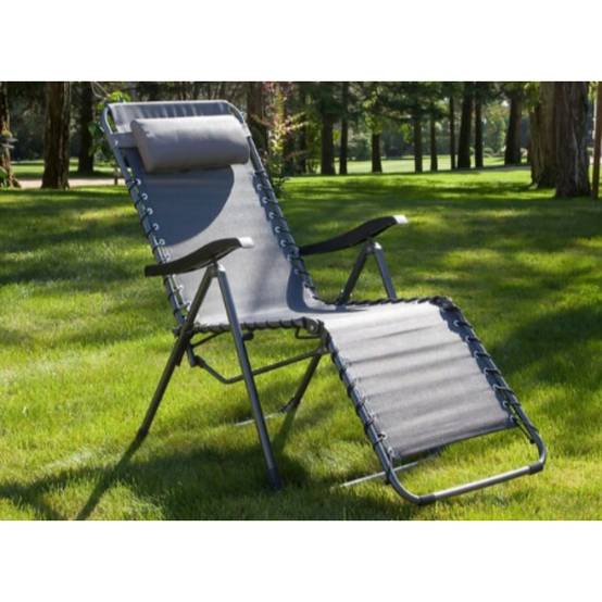 Pro Loisirs - Fauteuil de jardin acier roy/gris Relax Néo Proloisirs - Image 4