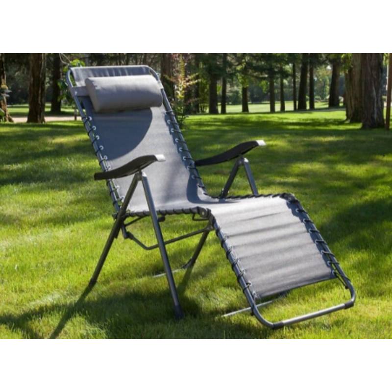 Pro Loisirs - Fauteuil de jardin acier roy/gris Relax Néo Proloisirs - Image 4