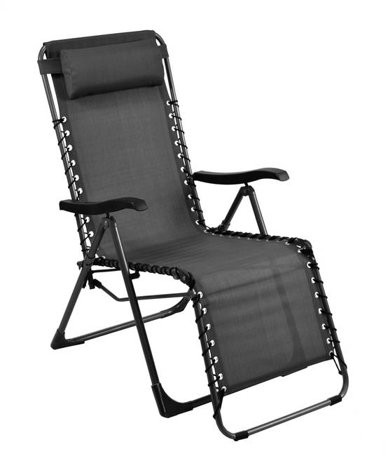 Pro Loisirs - Fauteuil de jardin acier roy/gris Relax Néo Proloisirs - Image 1