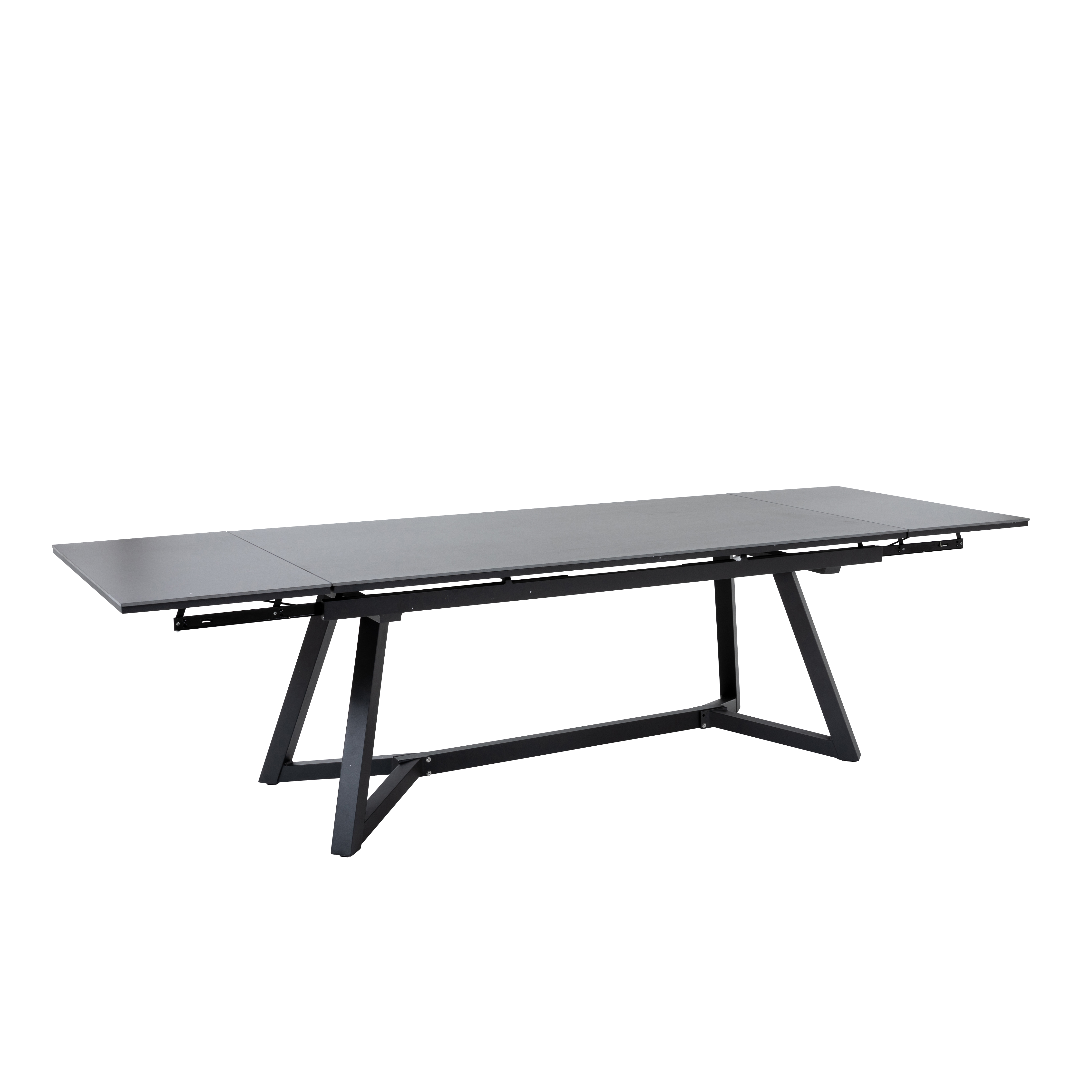 Table de jardin MATERA à double allonge en céramique - 8 à 12 personnes