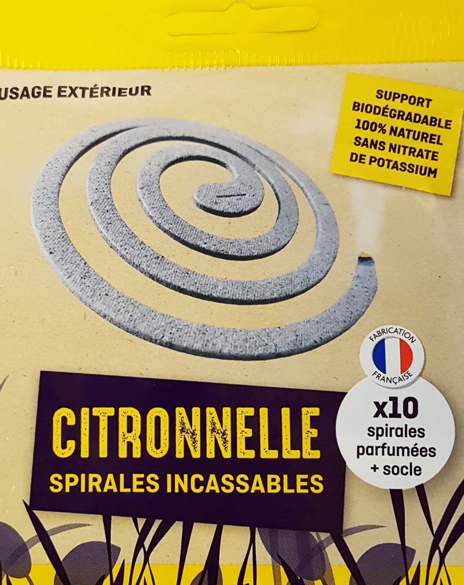Bougies la Française - Bougies La Française - Sachet 10 encens spirale citronnelle