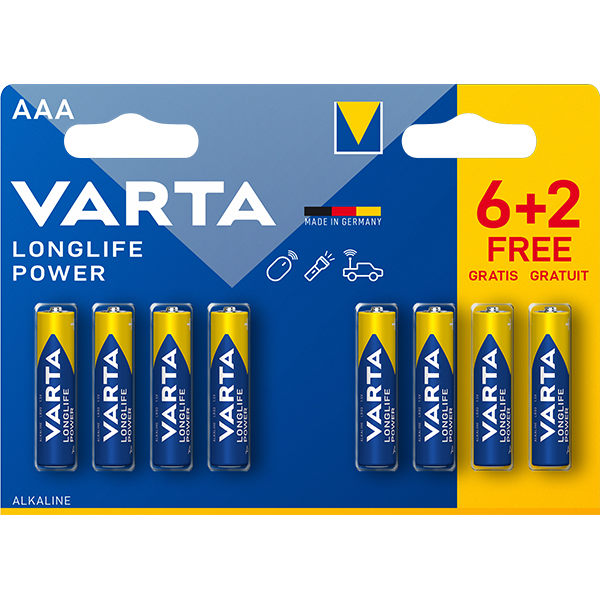 Piles Alcalines Longlife Power - VARTA - Image 1