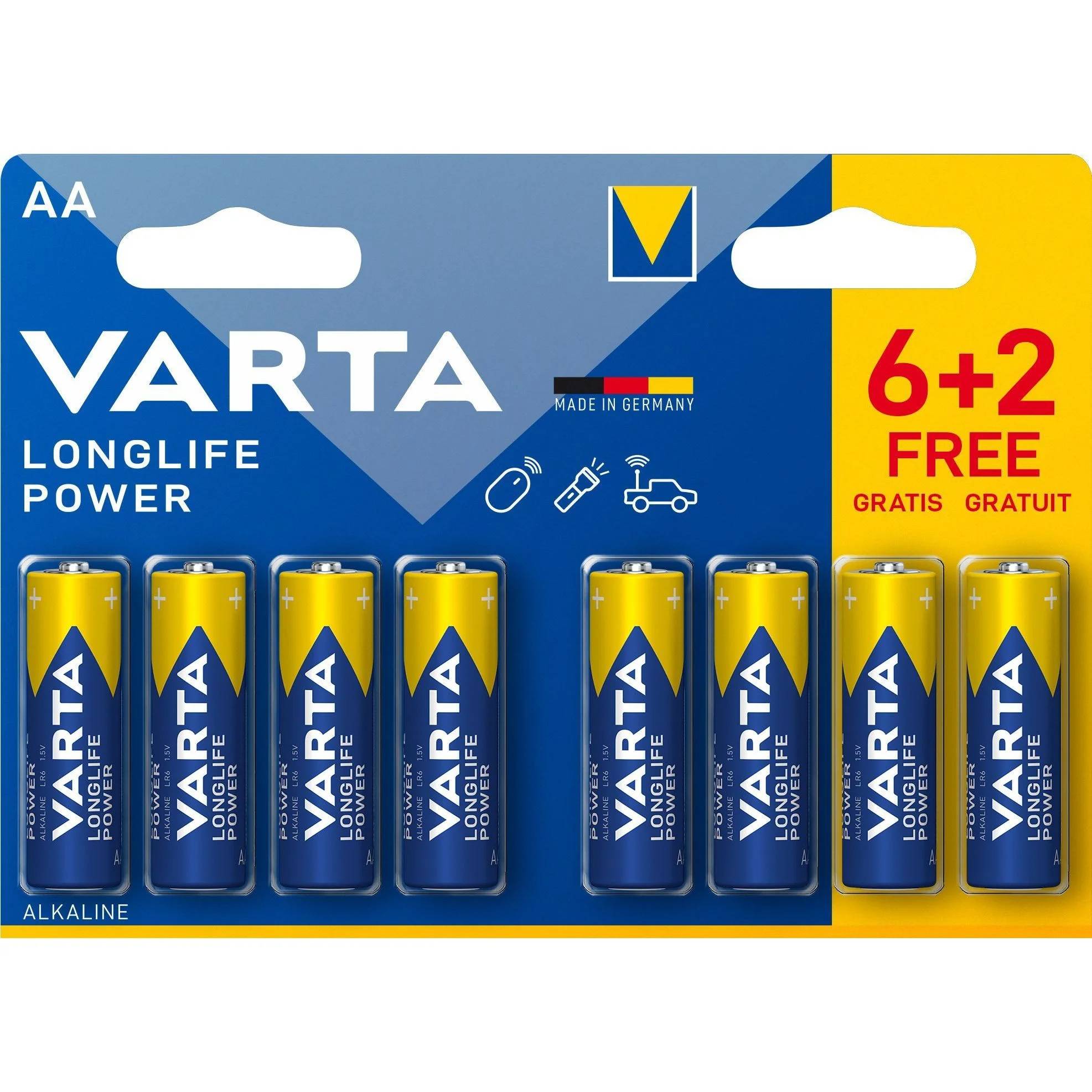 Pile alcaline High Energy LR6 1,5V AA - VARTA - Image 1