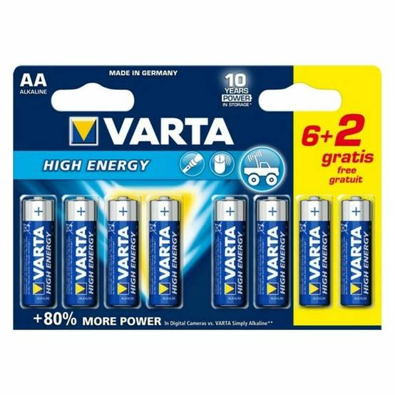 Pile alcaline High Energy LR6 1,5V AA - VARTA - Image 4