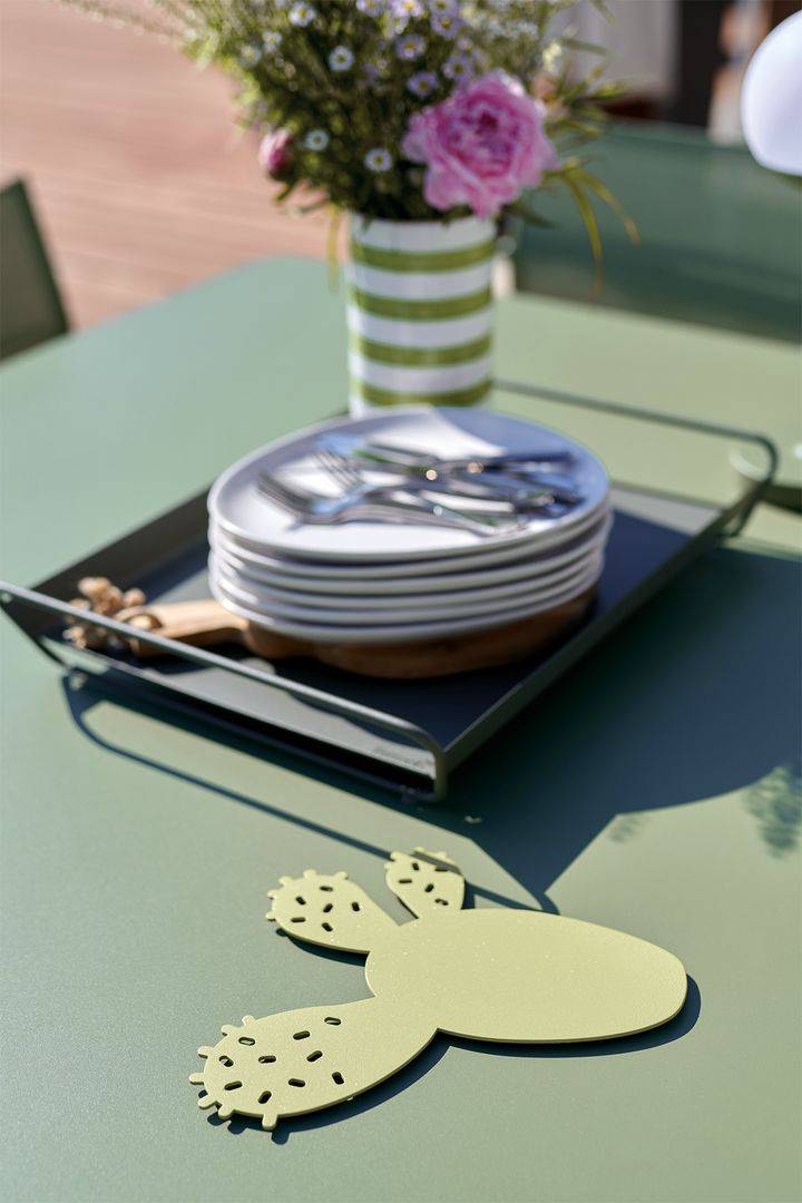 Fermob - Table de jardin carrée pliante acier cactus 8 personnes Cargo Fermob - Image 5