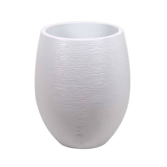 EDA Plastiques - Pot de Fleur Rond Plastique Blanc Cérusé Ø 50 x H 60 cm 53 L - EDA - Image 10