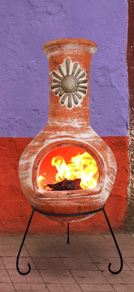Gardeco - Gardeco - Cheminée mexicaine Sol L.55 x l.55 x H.125 cm