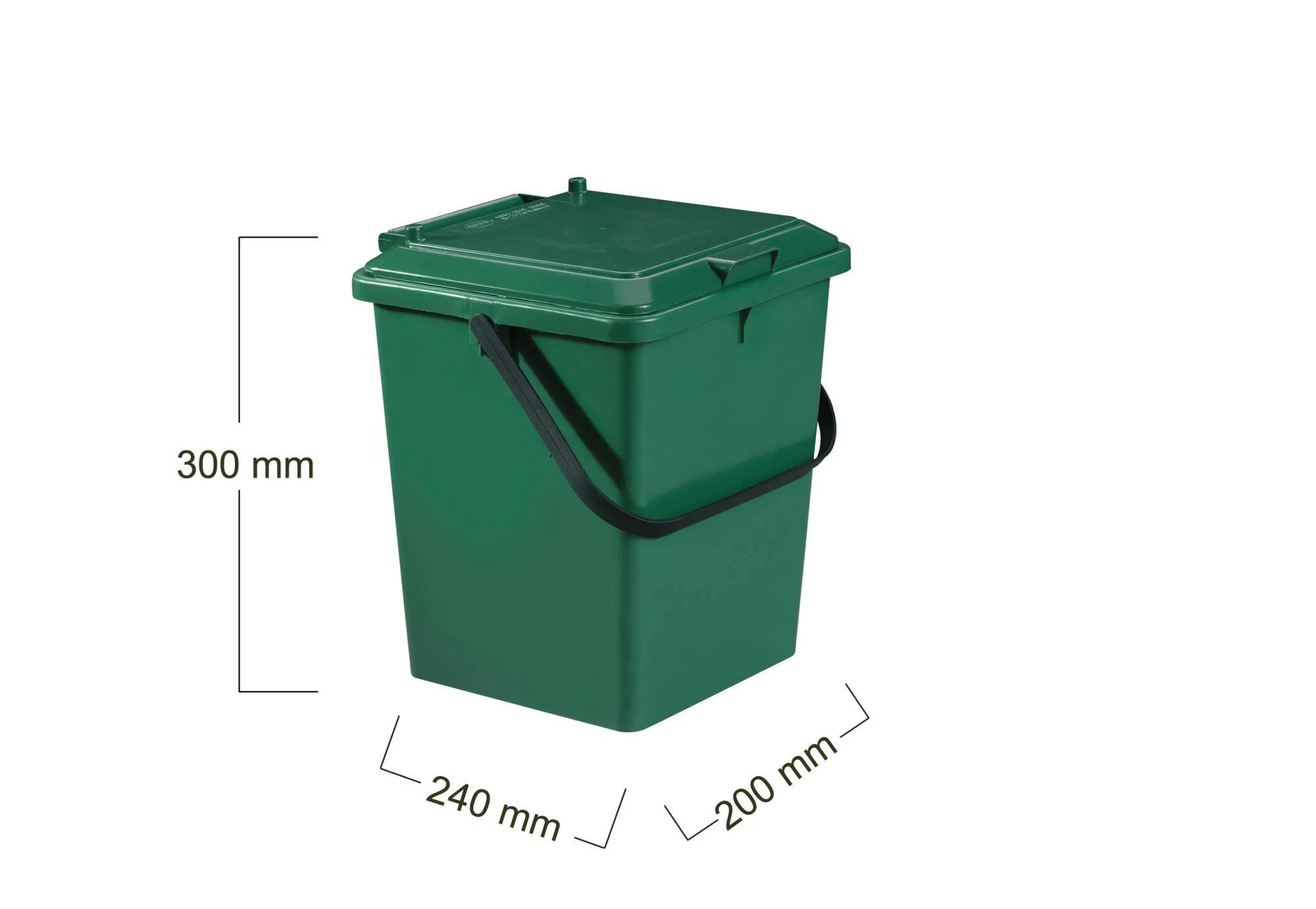 Bio seau composteur polypropylène vert 8L GARANTIA - Image 6