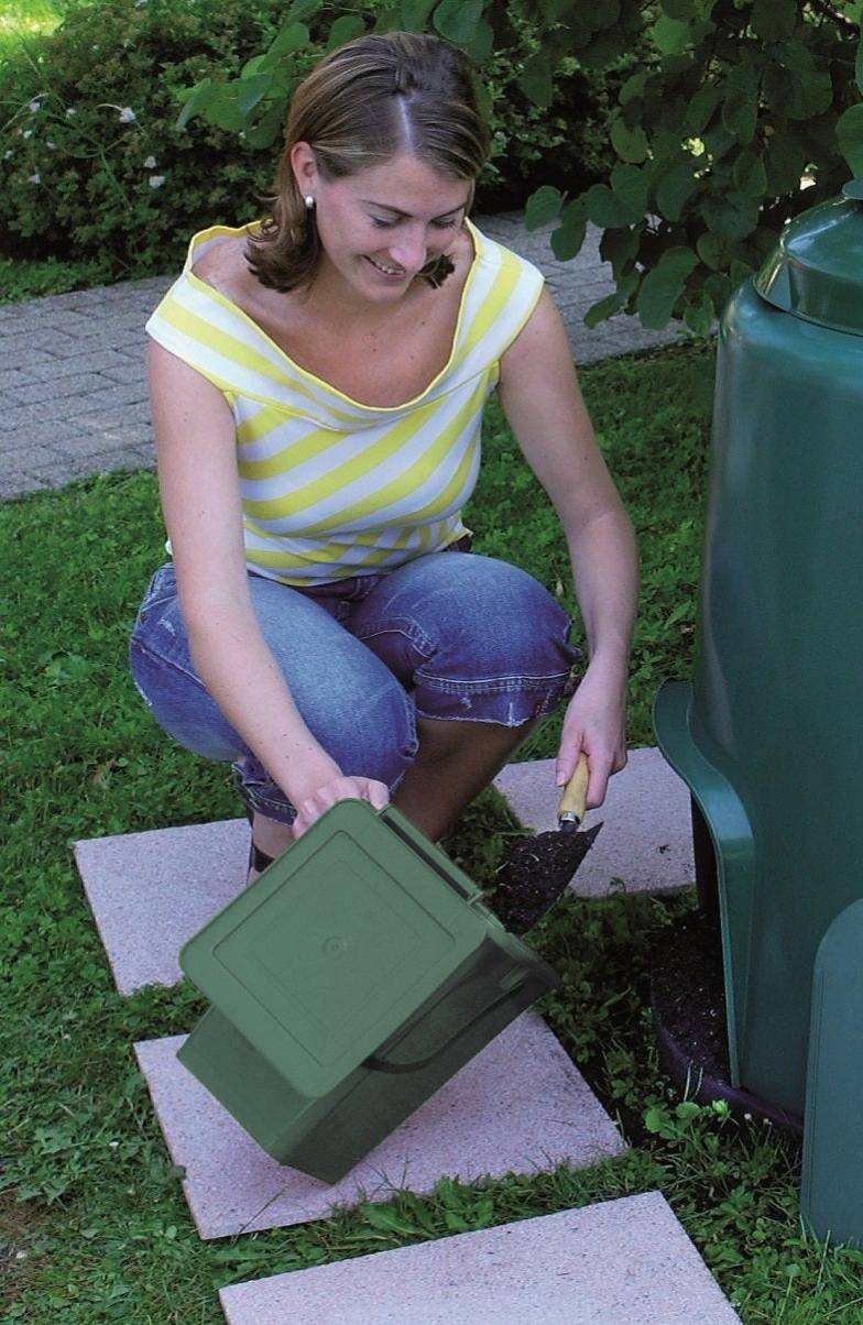 Bio seau composteur polypropylène vert 8L GARANTIA - Image 8