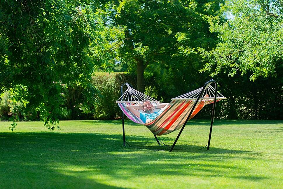 La Siesta - Hamac à barres simple Chillounge® Sunrise avec support en acier - Image 4