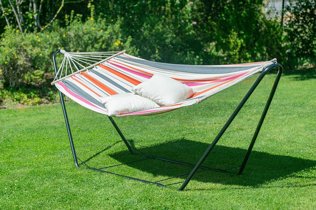 La Siesta - Hamac à barres simple Chillounge® Sunrise avec support en acier - Image 1