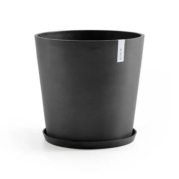Pot Rond Plastique Recyclé Gris Foncé Ø 60 cm H 54,8 cm - ECOPOTS - Image 4
