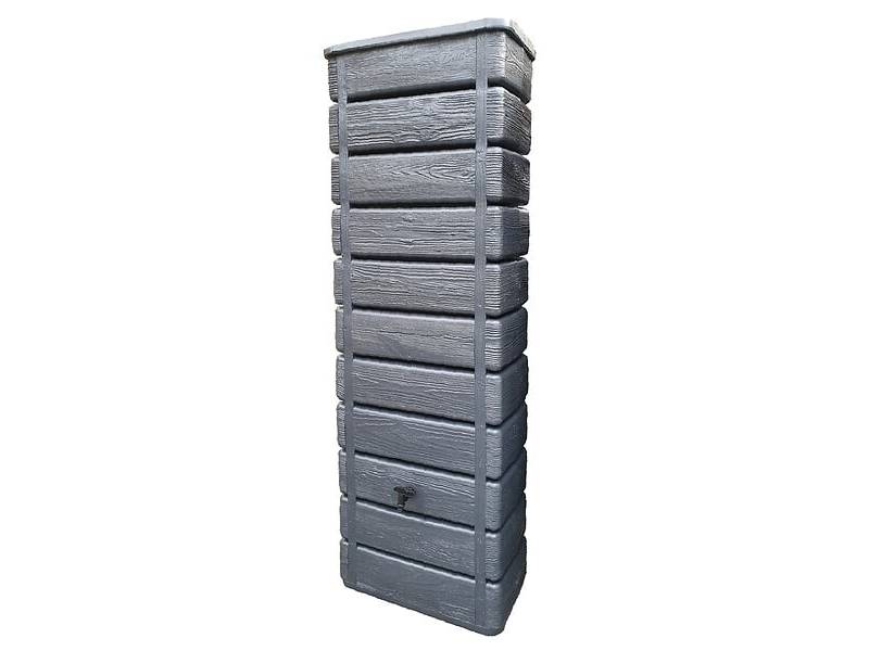 Belli - Récupérateur d'eau de pluie 300L mural collecteur inclus imitation bois - BELLI - Image 4