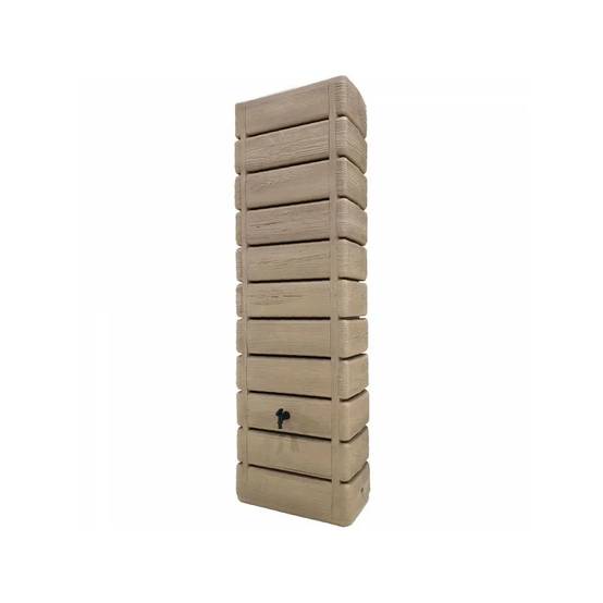 Belli - Récupérateur d'eau de pluie 300L mural collecteur inclus imitation bois clair - BELLI - Image 2
