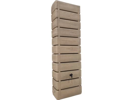Belli - Récupérateur d'eau de pluie 300L mural collecteur inclus imitation bois clair - BELLI - Image 4