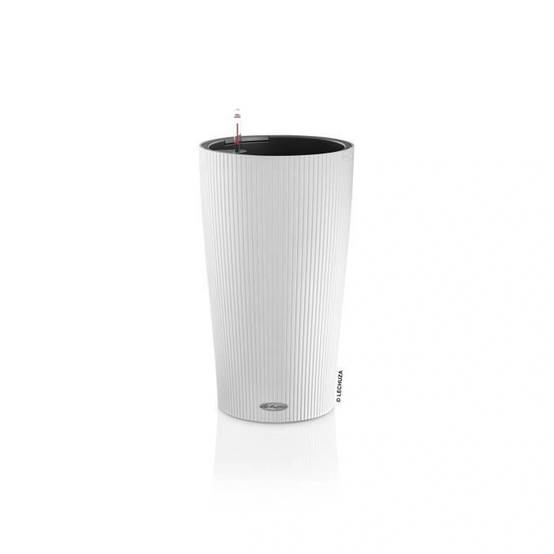 Pot rond Cilindro color plastique blanc Ø23xH.41 cm - Lechuza - Image 3