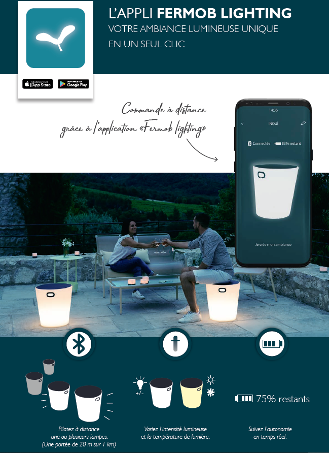 Fermob - Tabouret Lumineux - FERMOB - Image 3