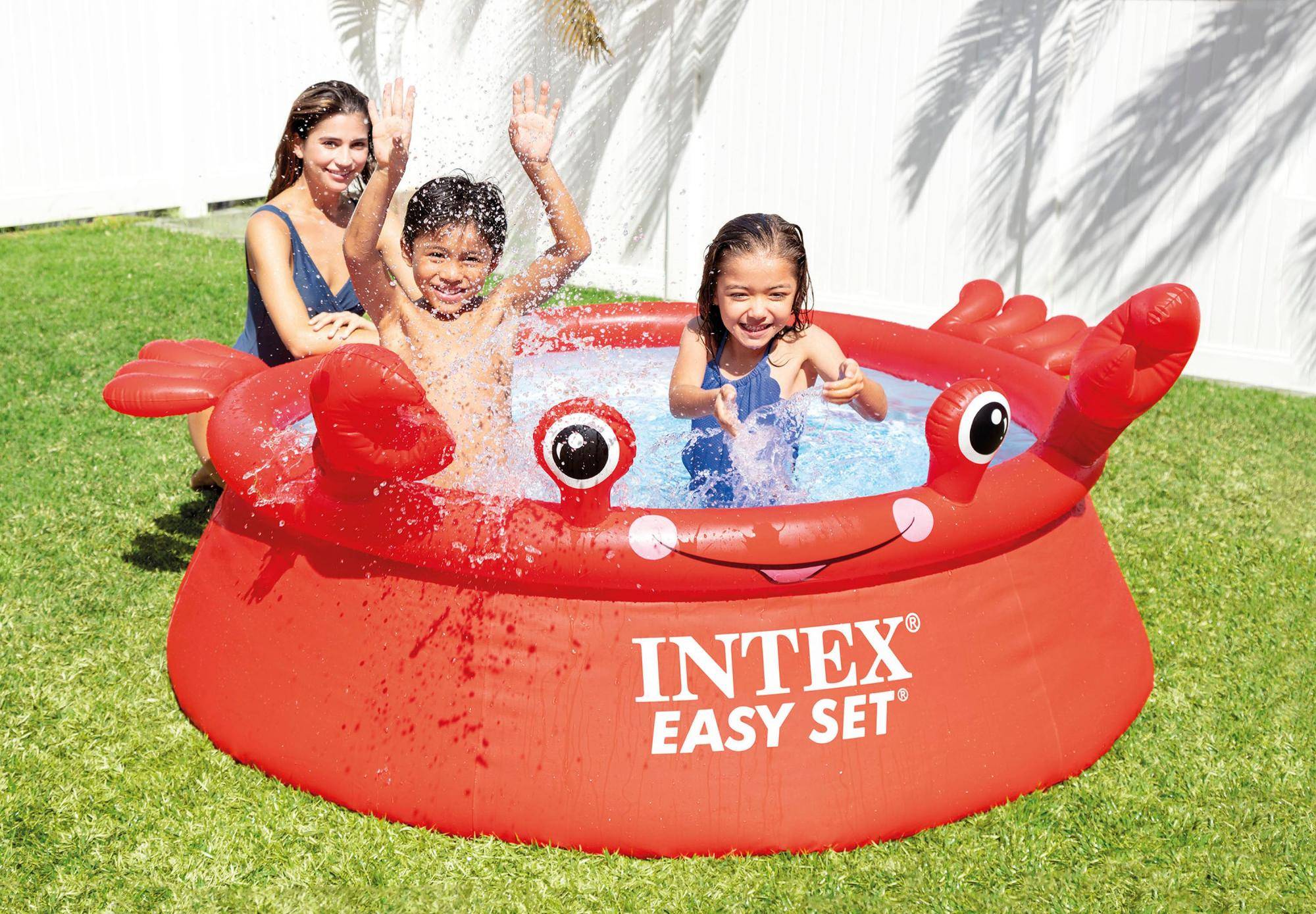 Intex - Piscine gonflable Happy Crab PVC Rouge Ø 183 cm 26100EH - INTEX - Image 2