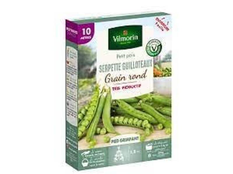 Vilmorin - Pois Grimpant à Grain Rond Serpette Guilloteaux serie 10M boîte graines 100 g - Vilmorin - Image 2