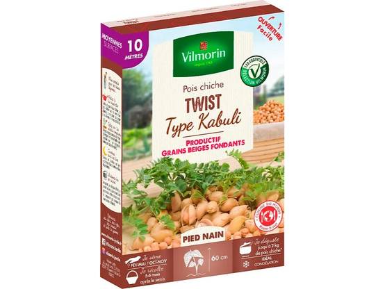 Vilmorin - Pois chiche Twist série 10m sachet graines 72 g - Vilmorin - Image 3
