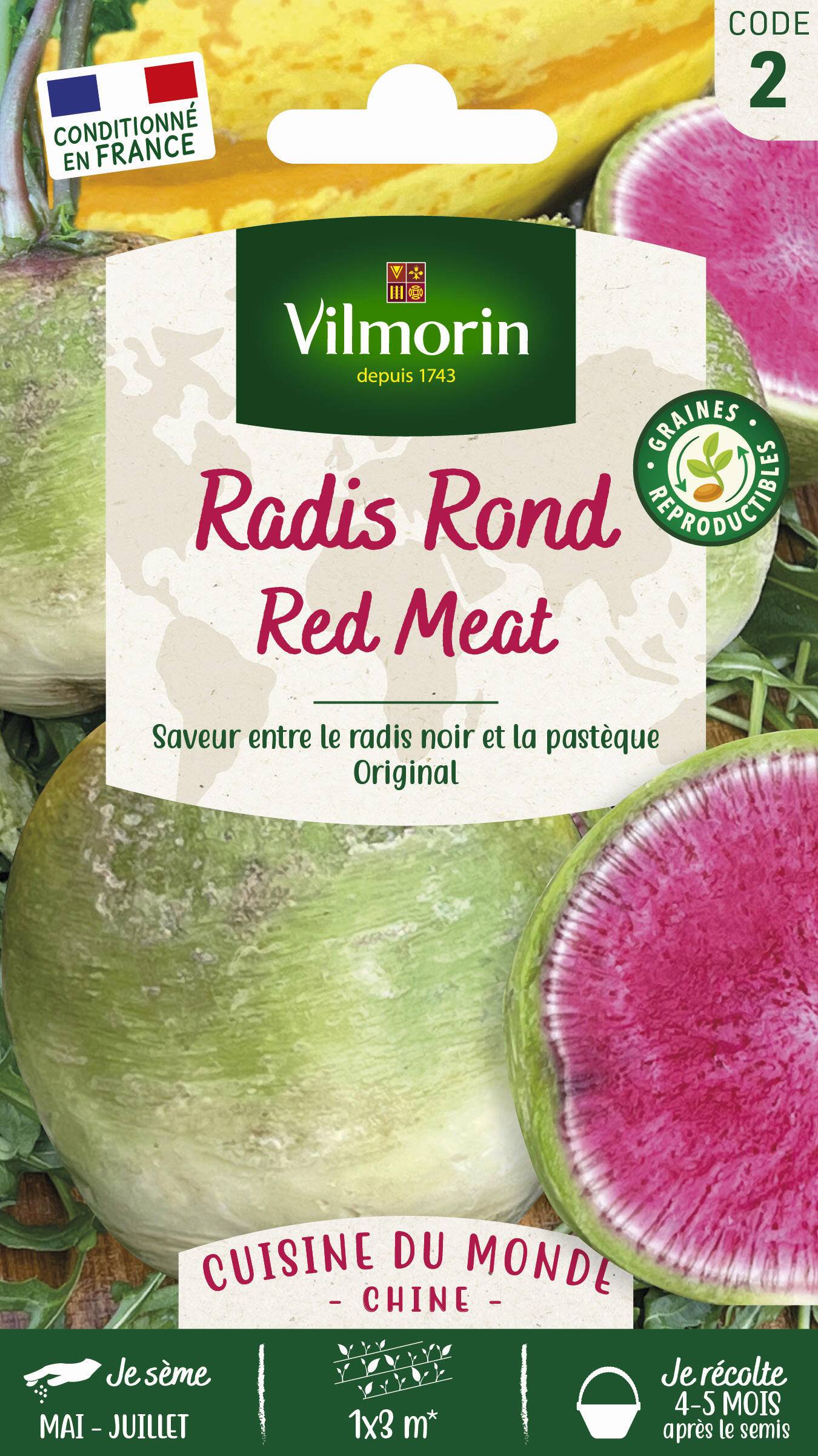 Radis Red Meat cuisine du monde - Vilmorin - Image 2