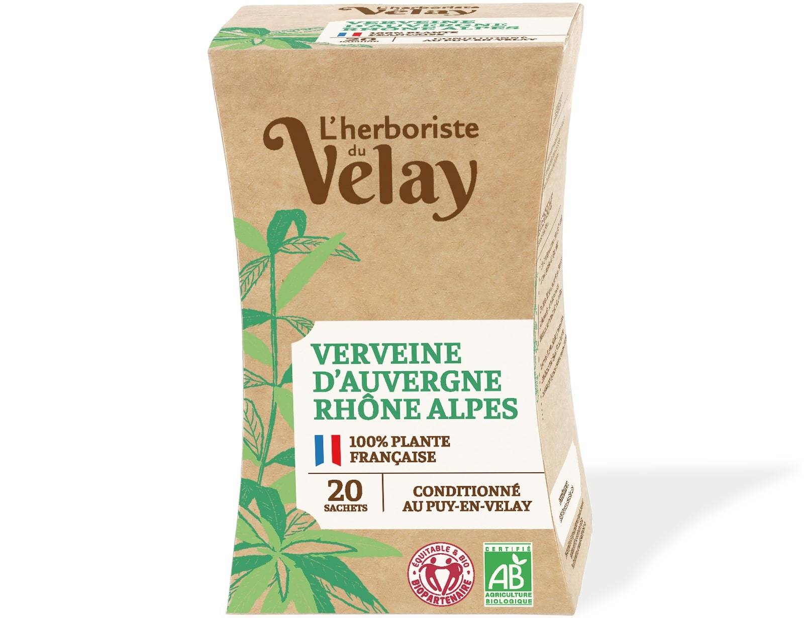 Herboriste du Velay - Infusion BIO verveine x20 - L'Herboriste du Velay