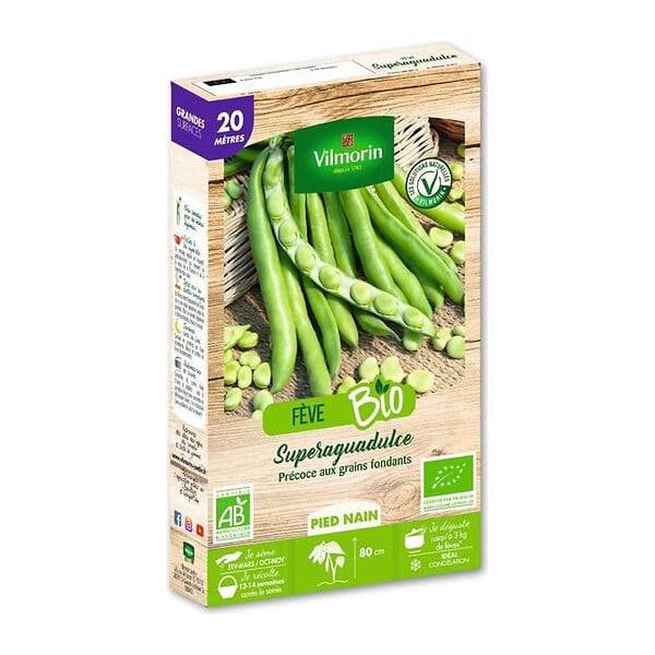 Vilmorin - Fève superagualdulce Bio série 20m sachet graines 210 g - Vilmorin