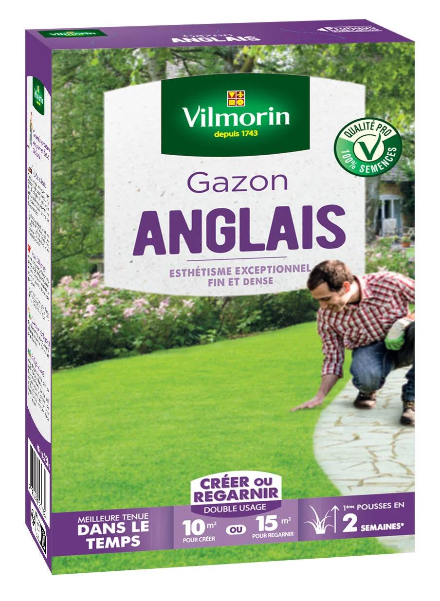 Vilmorin - Gazon Anglais Boîte 250g – VILMORIN