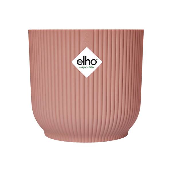 Elho - Elho - Pot Vibes Fold Rond Rose Poudré Ø.14,13 x H.12,94 cm - Image 1