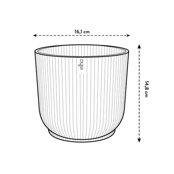 Elho - Cache-pot Polypropylène Rose – ELHO - Image 5