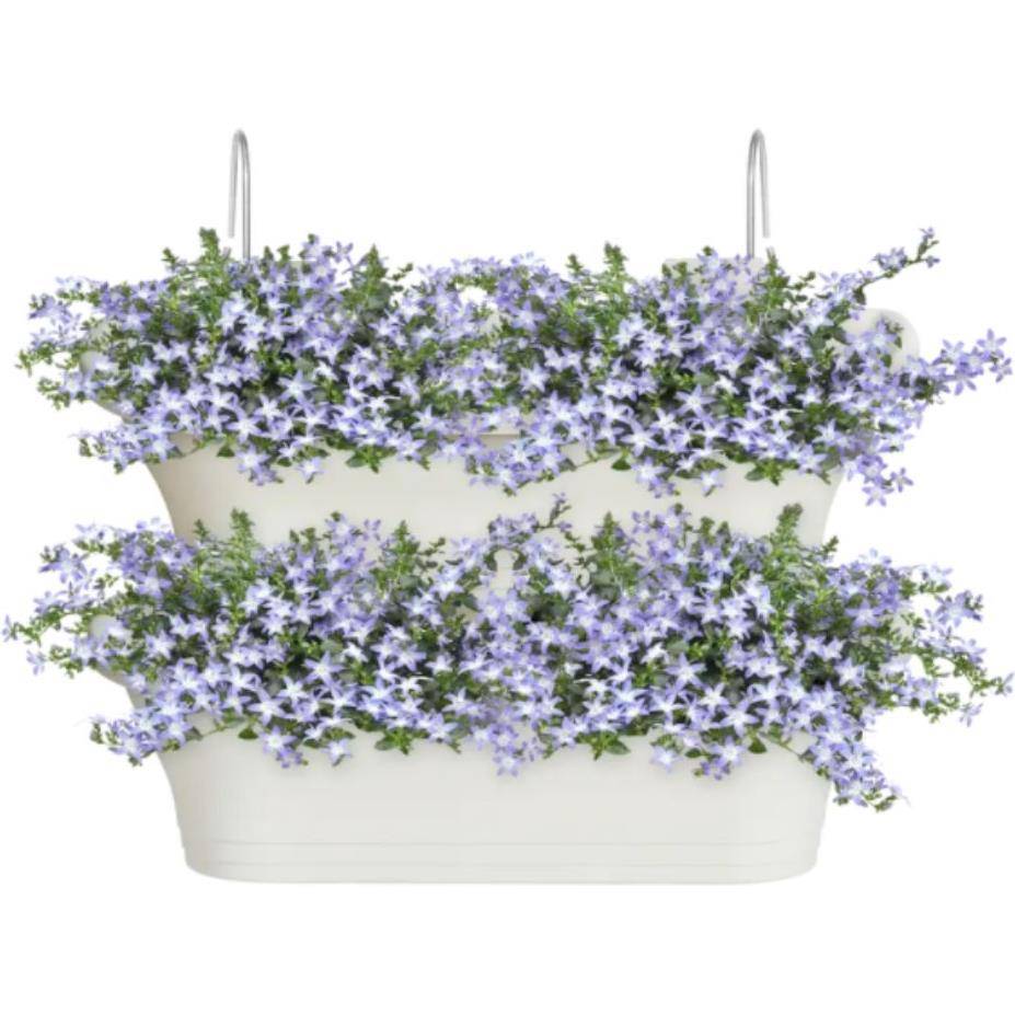 Lot de 2 Balconnières Polypropylène Vert Forest - ELHO - Image 8