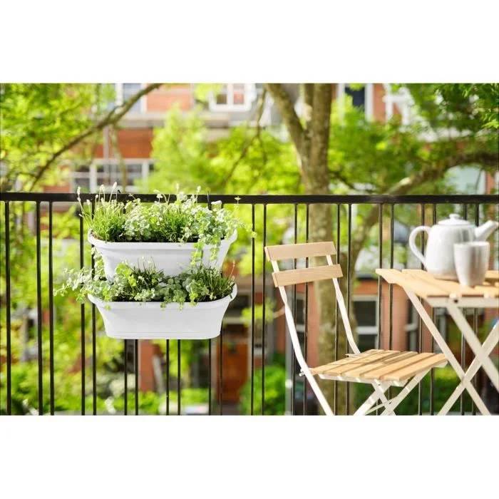 Lot de 2 Balconnières Polypropylène Vert Forest - ELHO - Image 12