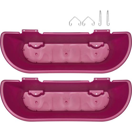 Lot de 2 balconnières rectangulaire cerise - ELHO - Image 4