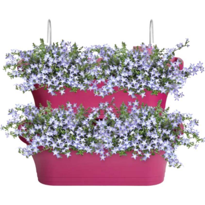 Lot de 2 balconnières rectangulaire cerise - ELHO - Image 6