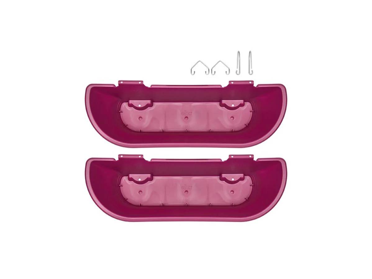 Lot de 2 balconnières rectangulaire cerise - ELHO - Image 18