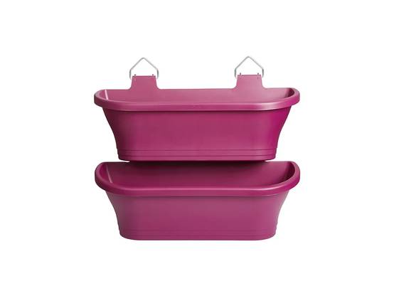 Lot de 2 balconnières rectangulaire cerise - ELHO - Image 12