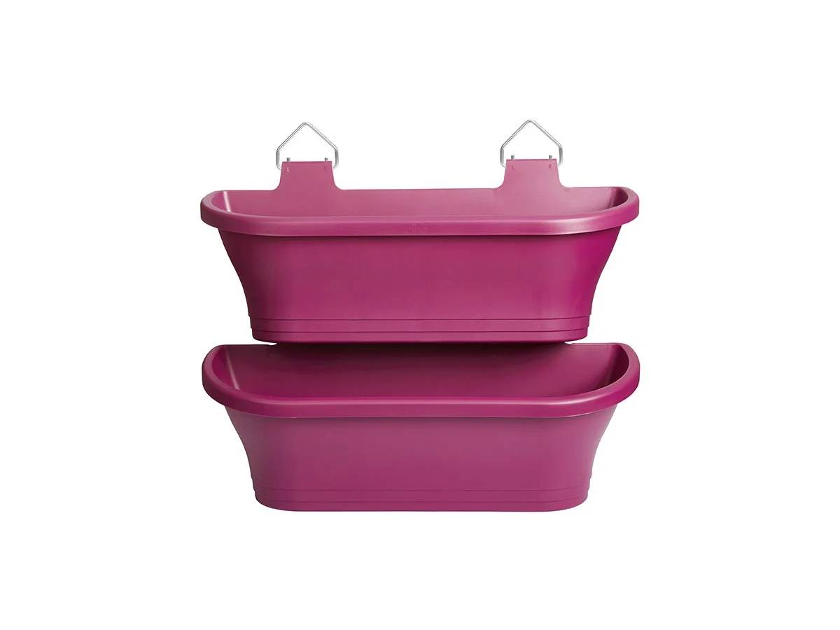 Lot de 2 balconnières rectangulaire cerise - ELHO - Image 12
