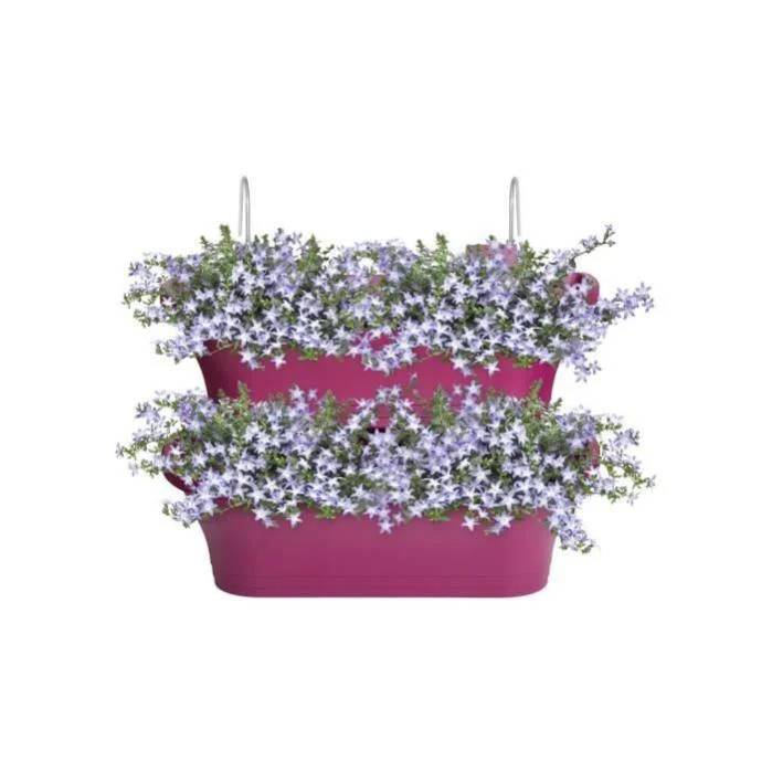 Lot de 2 balconnières rectangulaire cerise - ELHO - Image 16