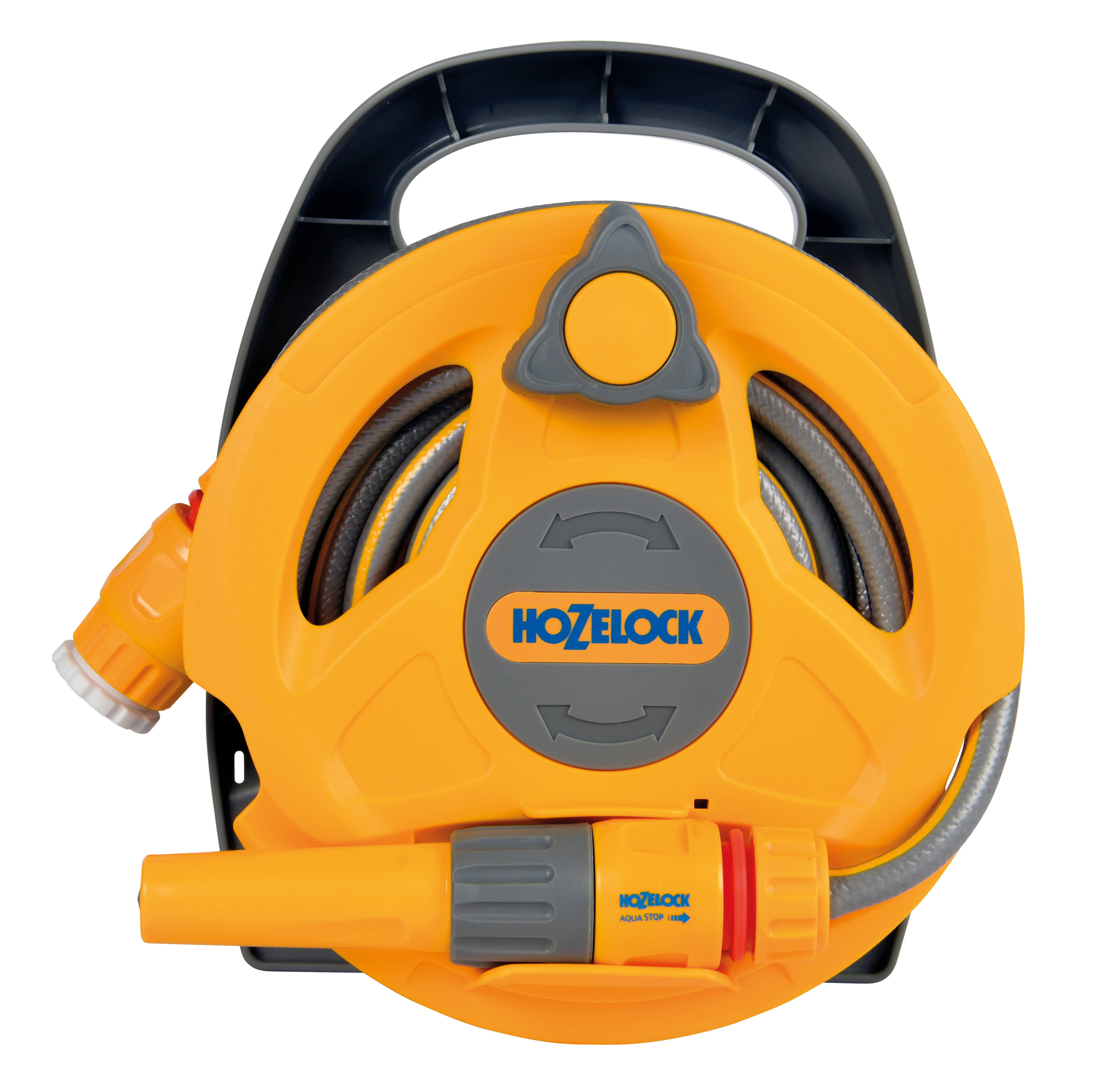Hozelock - Dévidoir Micro Reel Plastique Gris et Jaune 10 m – HOZELOCK - Image 1